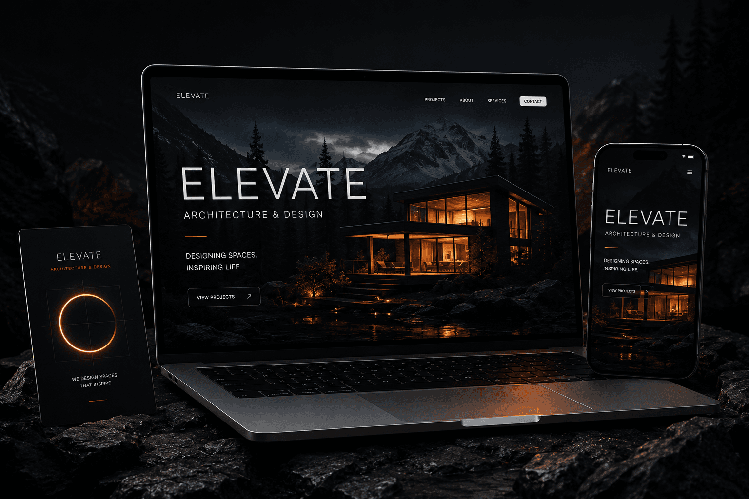 Индивидуальный digital-проект ELEVATE — дизайн сайта и визуальная концепция